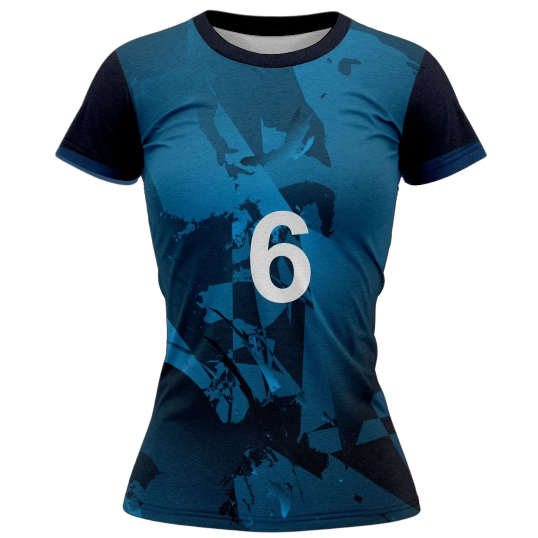 VJ125 Custom Blue Volleyball Jersey - Adult & Youth Unisex - Hipona Sports