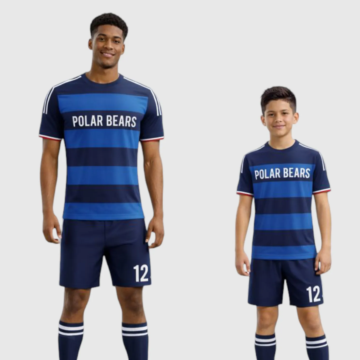 SB 1199 Blue Sublimation Custom Soccer Jersey Adult & Youth Unisex - Hipona Sports