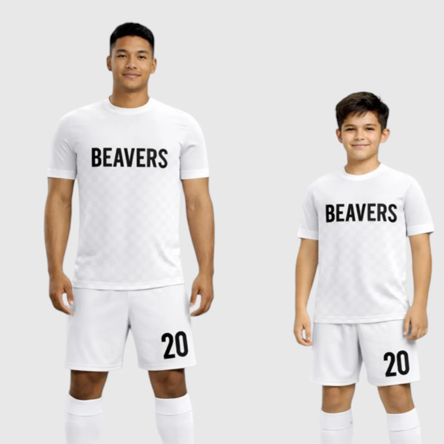 SB 1237 White Sublimation Custom Soccer Jersey Adult & Youth Unisex - Hipona Sports