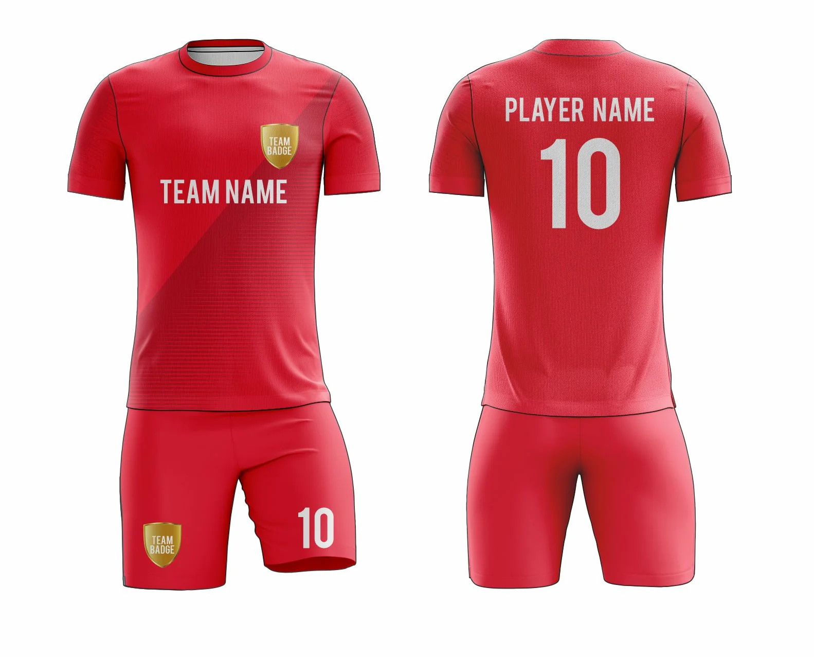 SB 1277 Red Sublimation Custom Soccer Jersey Adult & Youth Unisex - Hipona Sports