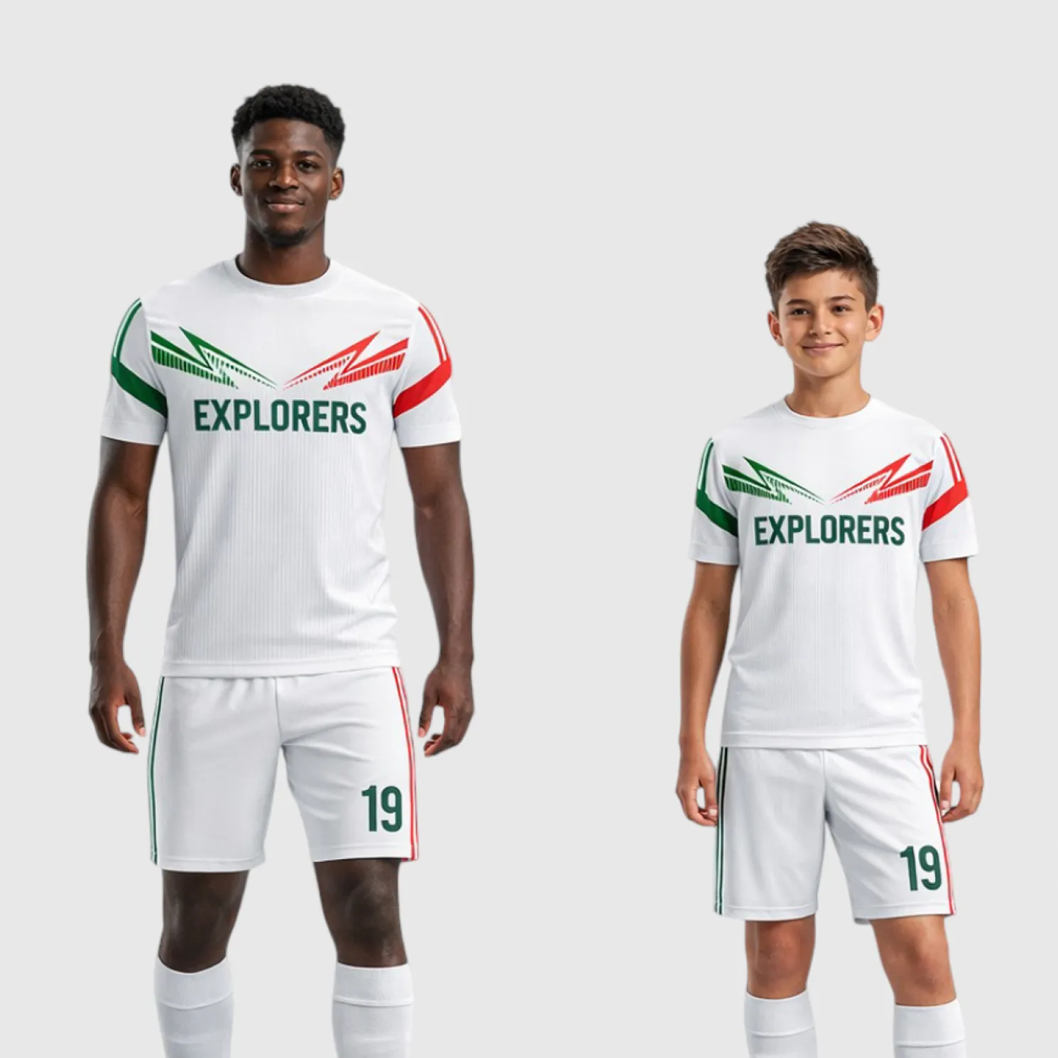 SB 1011 White Sublimation Custom Soccer Jersey Adult & Youth Unisex - Hipona Sports