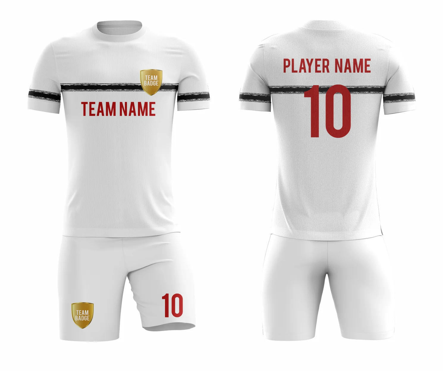 SB 1072 White Sublimation Custom Soccer Jersey Adult & Youth Unisex - Hipona Sports