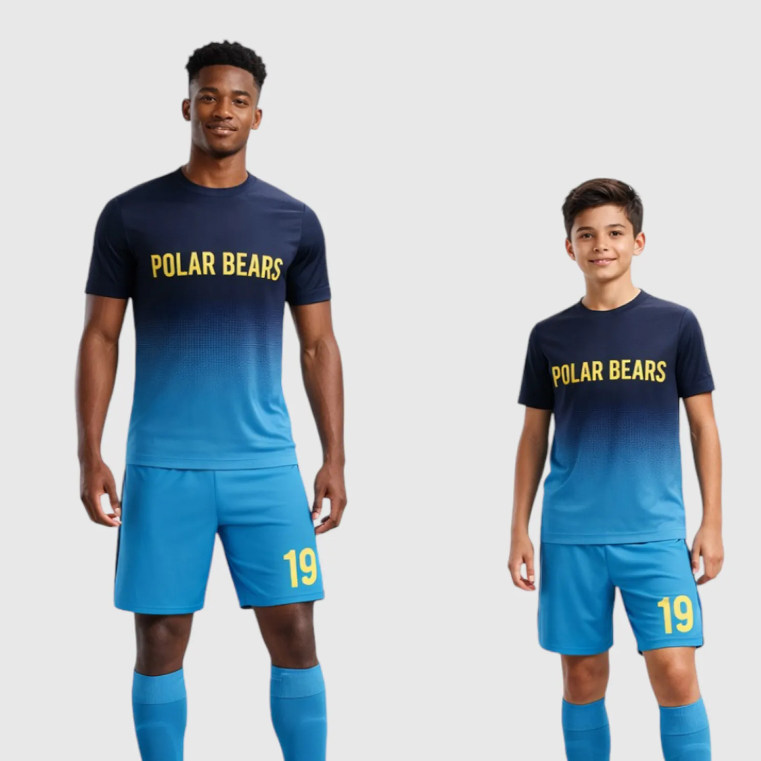 SB 1153 Blue Sublimation Custom Soccer Jersey Adult & Youth Unisex - Hipona Sports