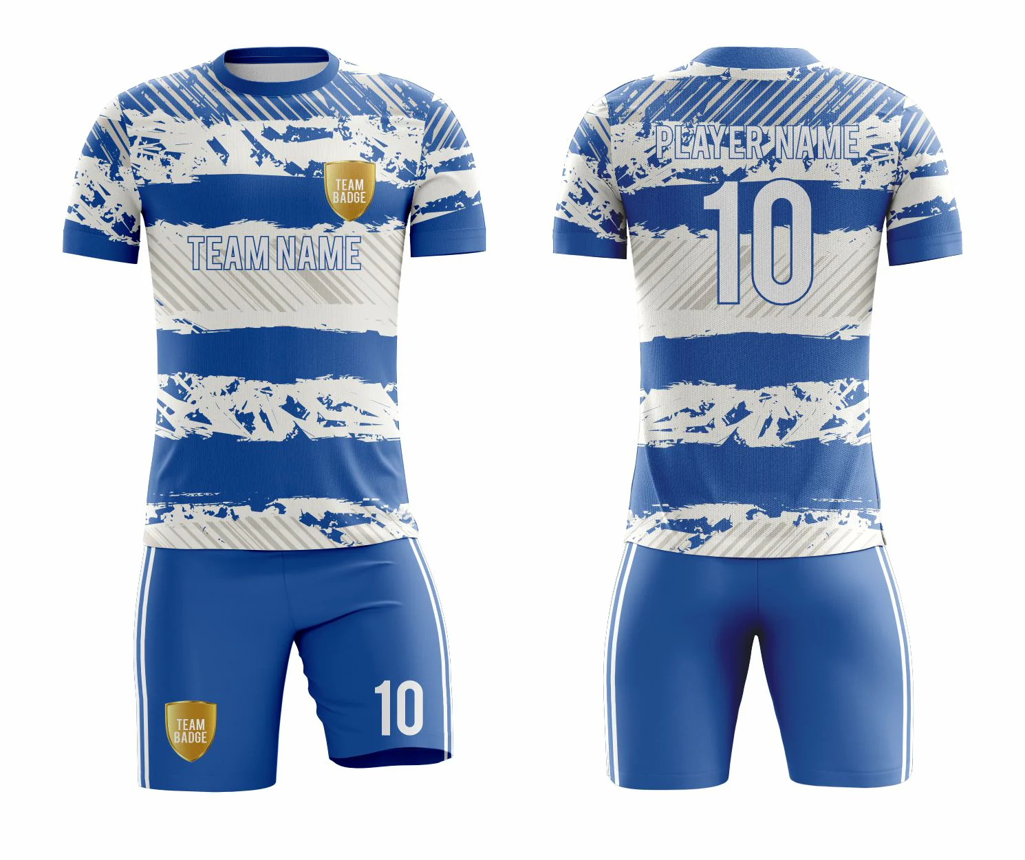 SB 1205 White/Blue Sublimation Custom Soccer Jersey Adult & Youth Unisex - Hipona Sports