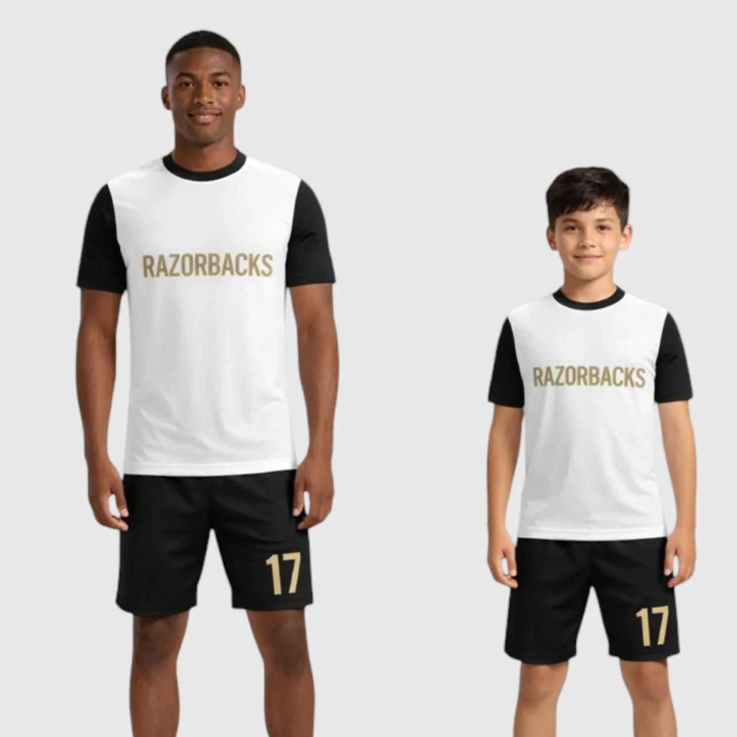 SB 1262 White and Black Sublimation Custom Soccer Jersey Adult & Youth Unisex - Hipona Sports