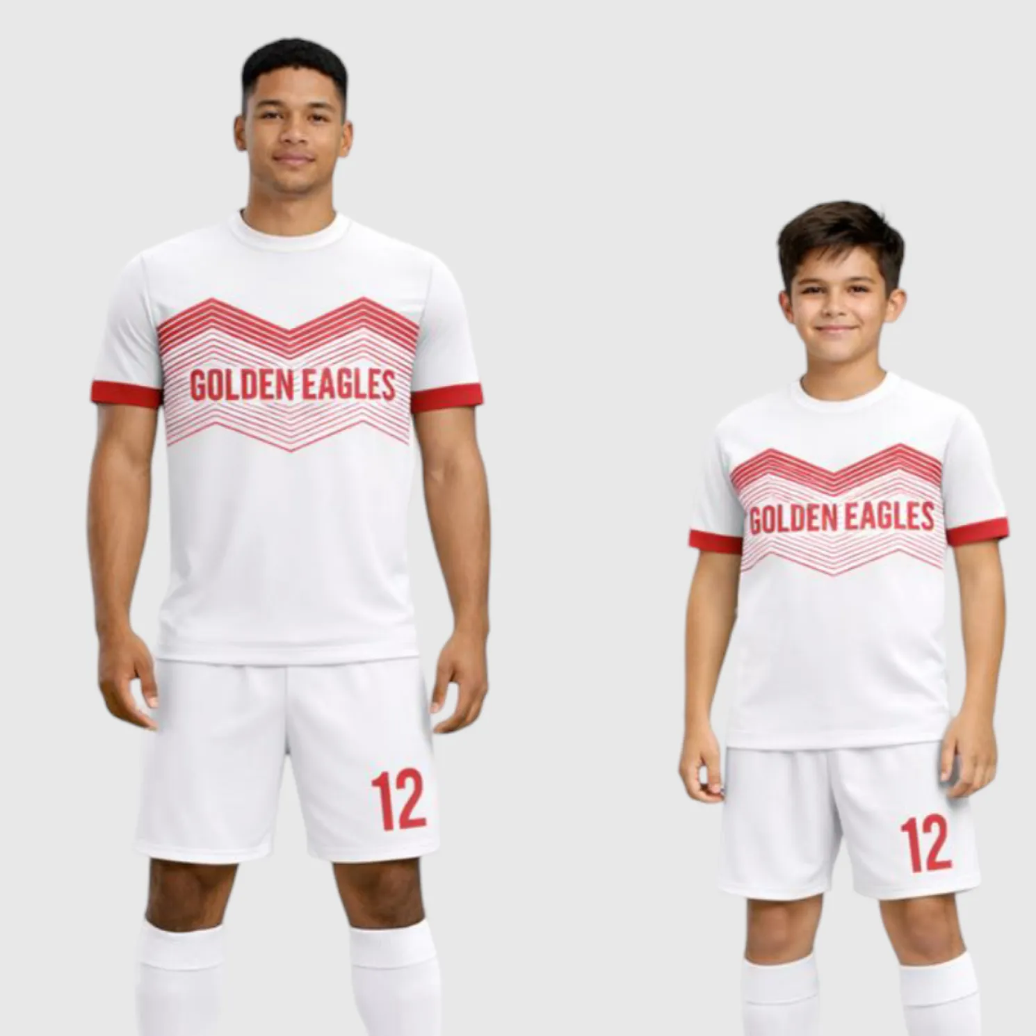 SB 1232 White Sublimation Custom Soccer Jersey Adult & Youth Unisex - Hipona Sports