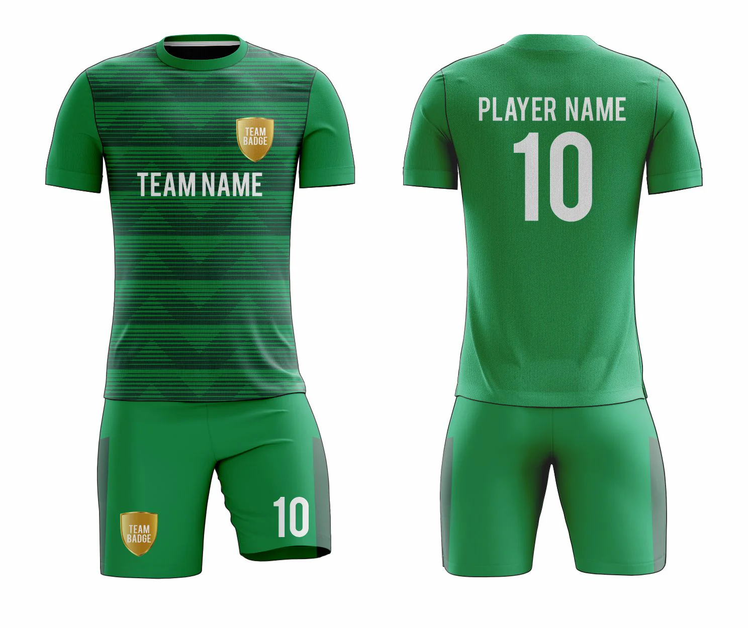 SB 12782 Green Sublimation Custom Soccer Jersey Adult & Youth Unisex - Hipona Sports