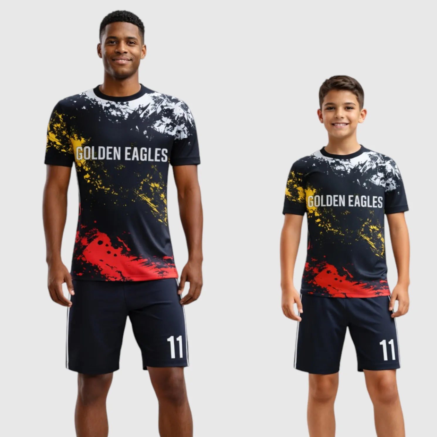 SB 1214 Black Sublimation Custom Soccer Jersey Adult & Youth Unisex - Hipona Sports