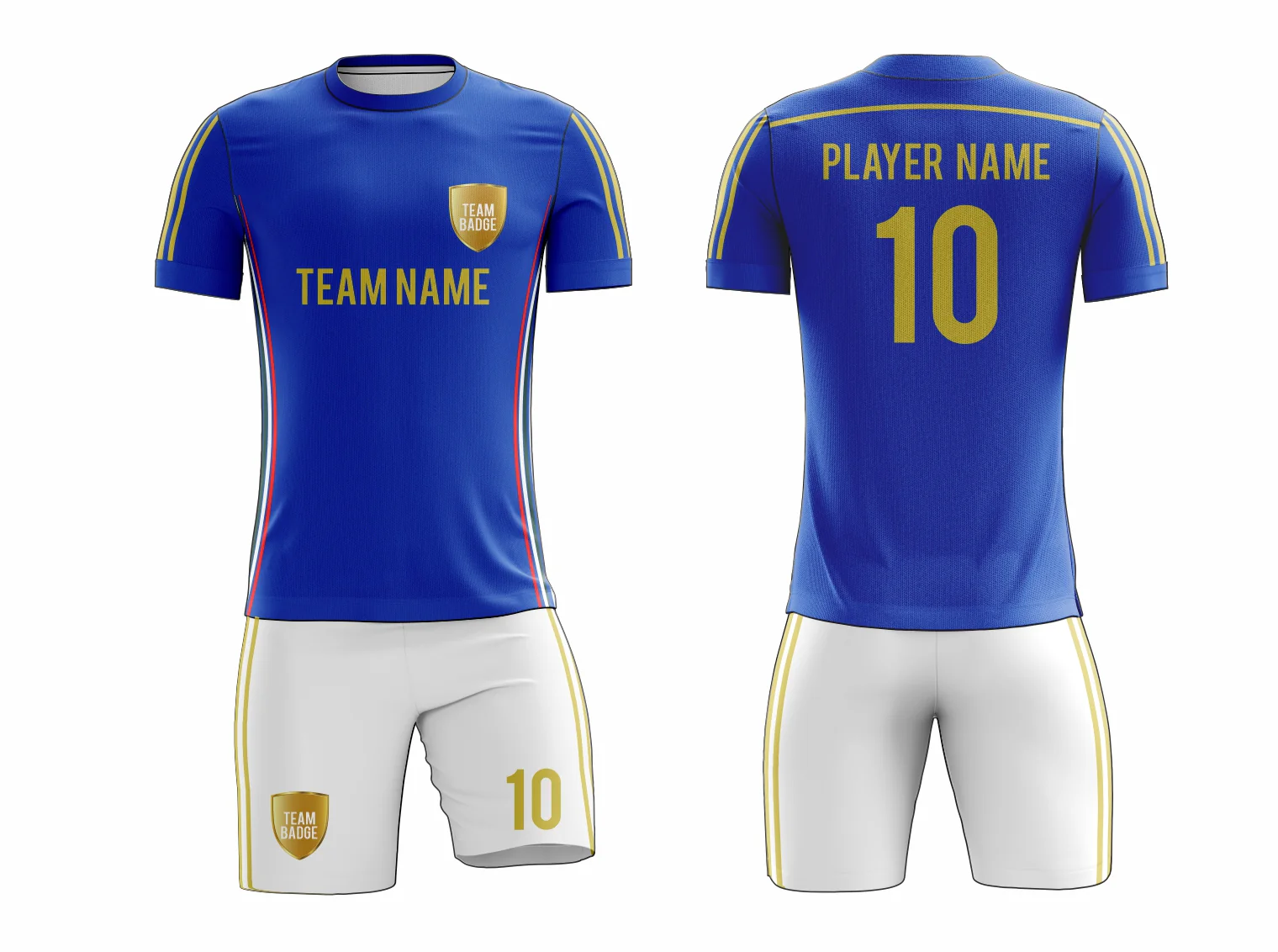 SB 1142 Blue/White Sublimation Custom Soccer Jersey Adult & Youth Unisex - Hipona Sports