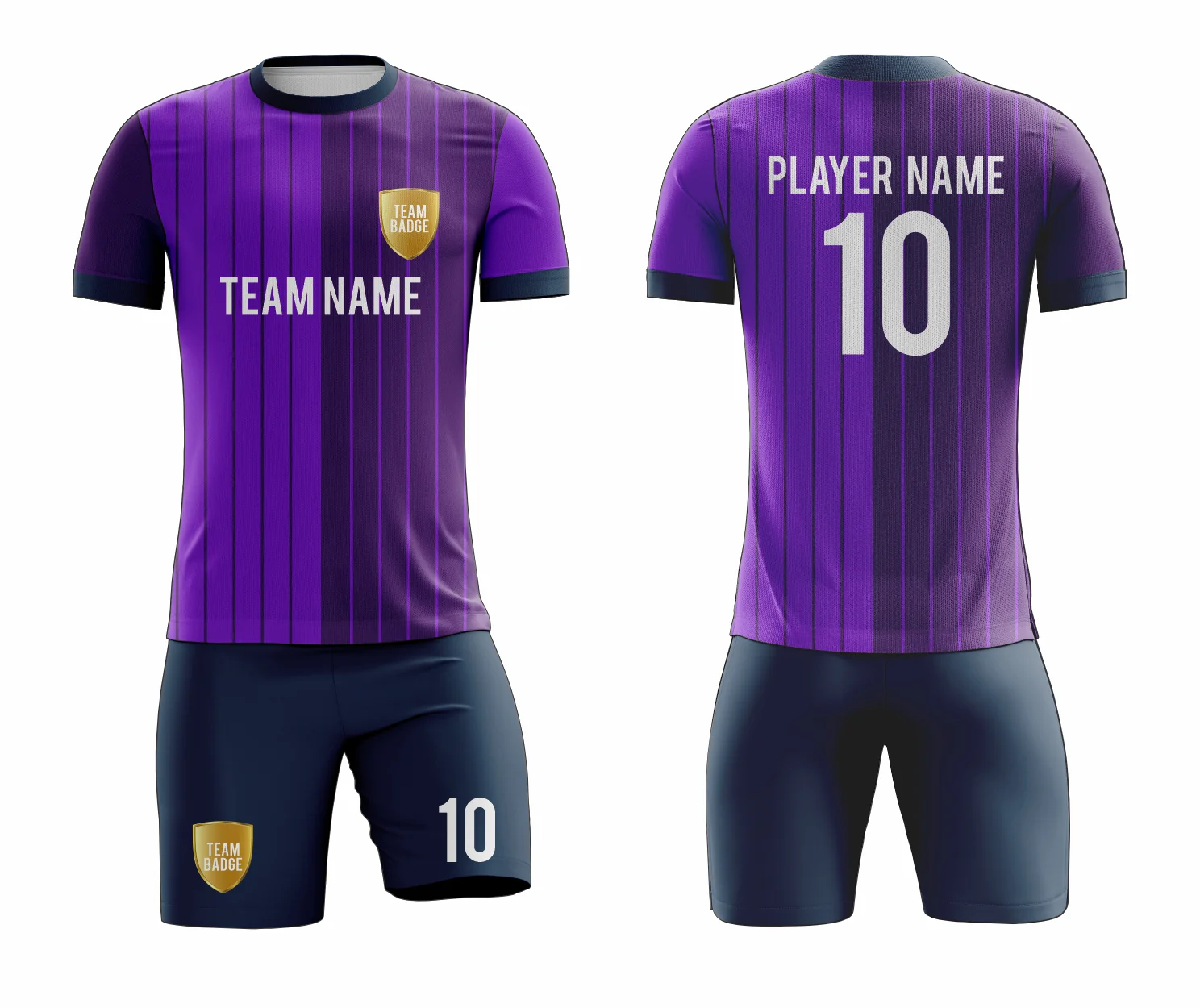 SB 12880 Purple and Navy Sublimation Custom Soccer Jersey Adult & Youth Unisex - Hipona Sports