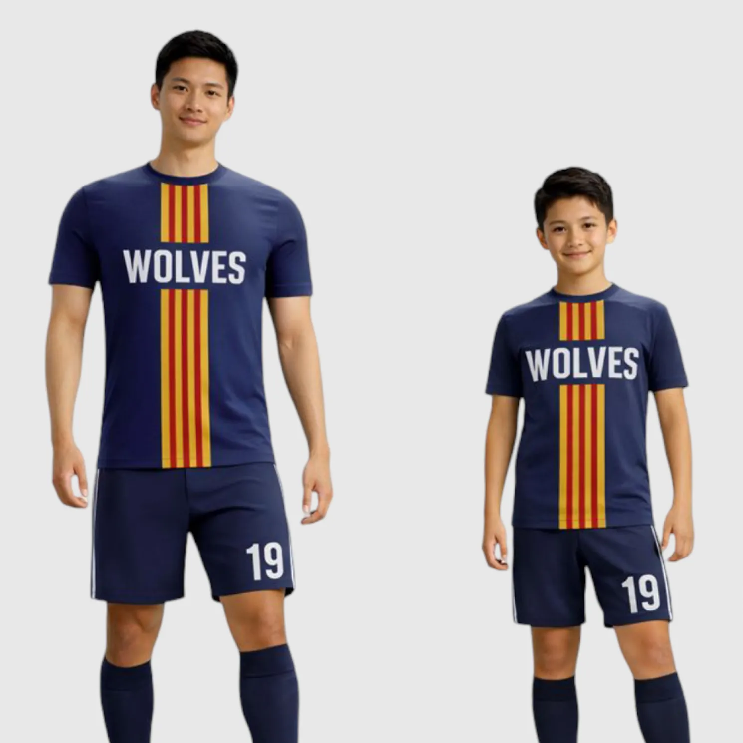SB 1195 Blue Sublimation Custom Soccer Jersey Adult & Youth Unisex - Hipona Sports