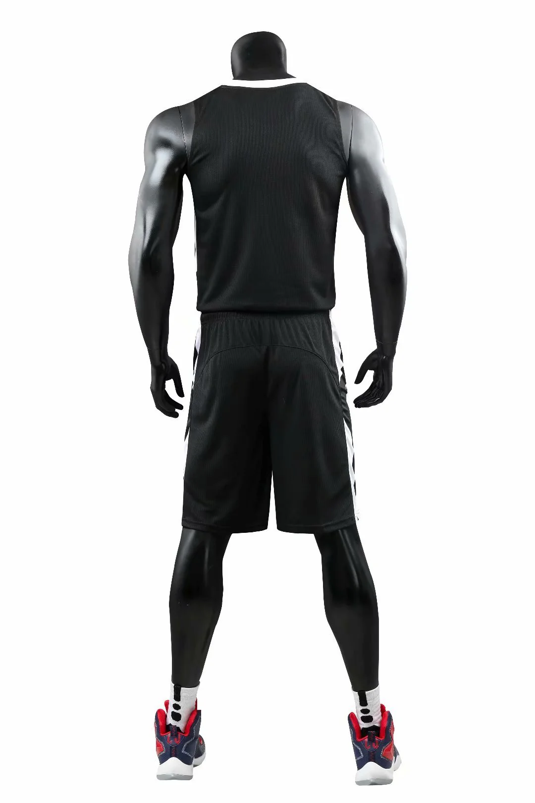 Alley Black NS Customizable Basketball Jersey With Optional Shorts - Hipona Sports