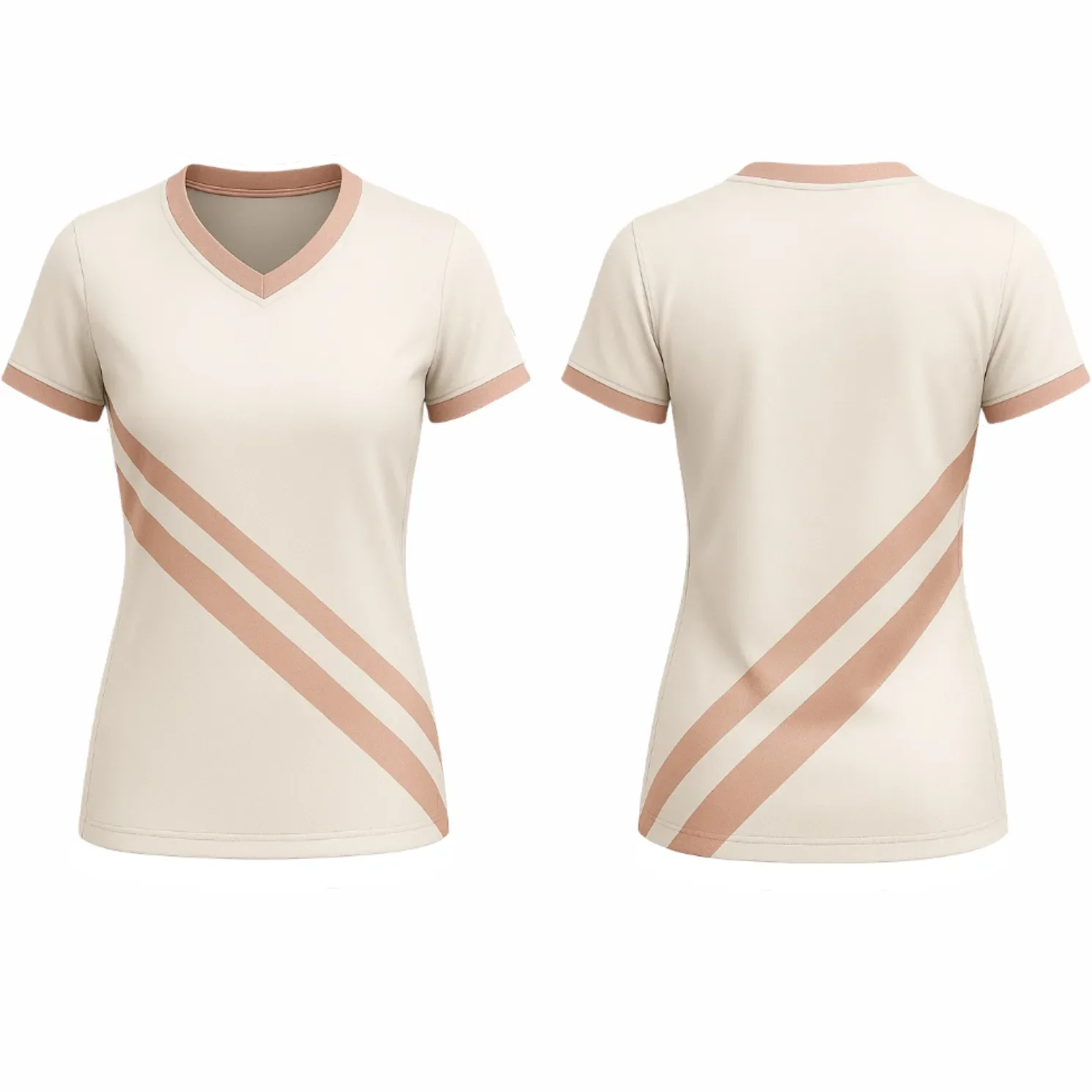 VJ169 Custom Beige Volleyball Jersey - Adult & Youth Unisex - Hipona Sports