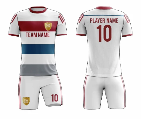 SB 12845 White Sublimation Custom Soccer Jersey Adult & Youth Unisex - Hipona Sports