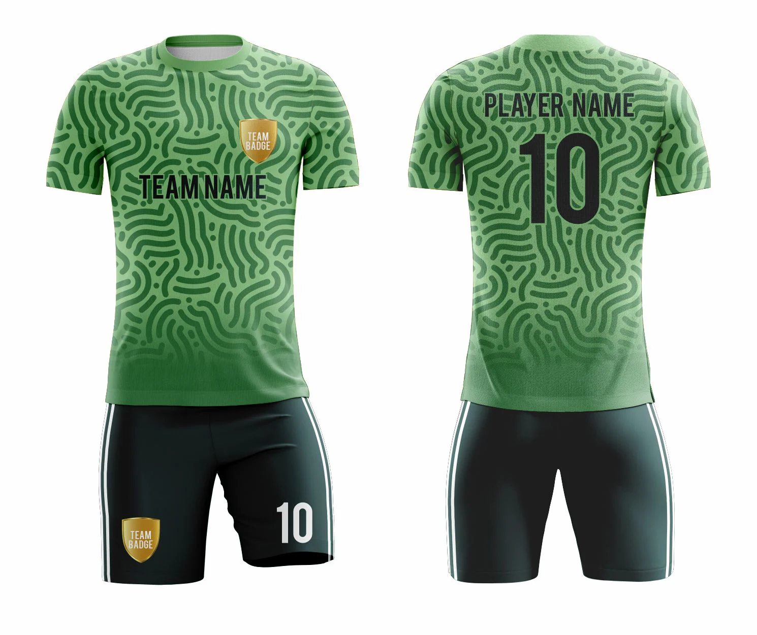 SB 1185 Green Sublimation Custom Soccer Jersey Adult & Youth Unisex - Hipona Sports