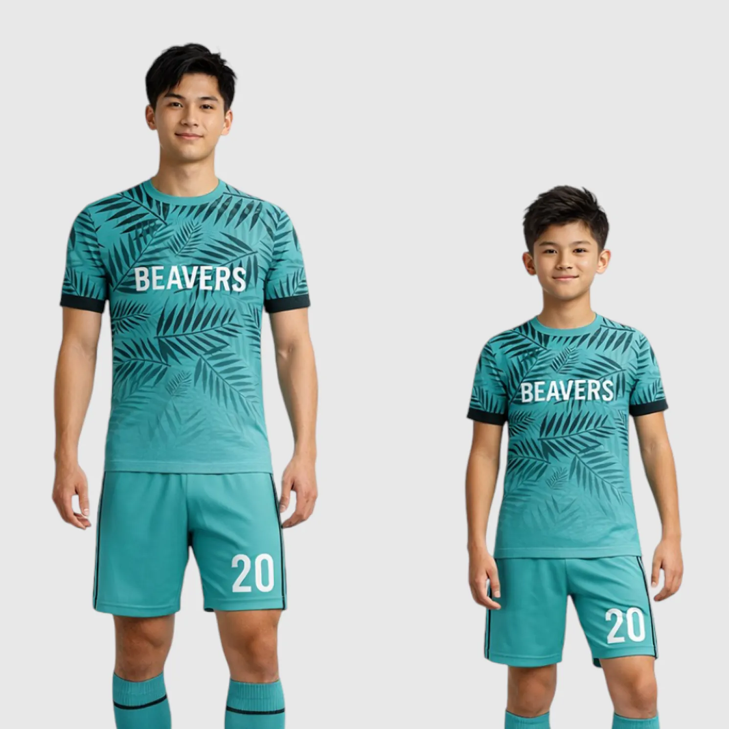 SB 1029 Green Sublimation Custom Soccer Jersey Adult & Youth Unisex - Hipona Sports
