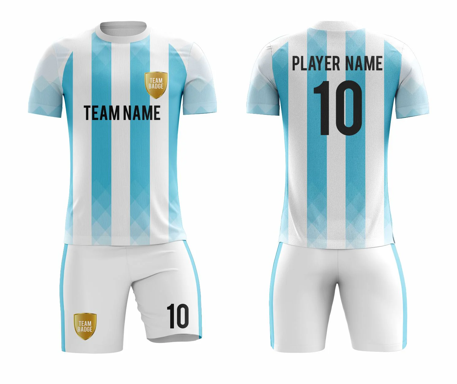 SB 1200 White/Blue Sublimation Custom Soccer Jersey Adult & Youth Unisex - Hipona Sports