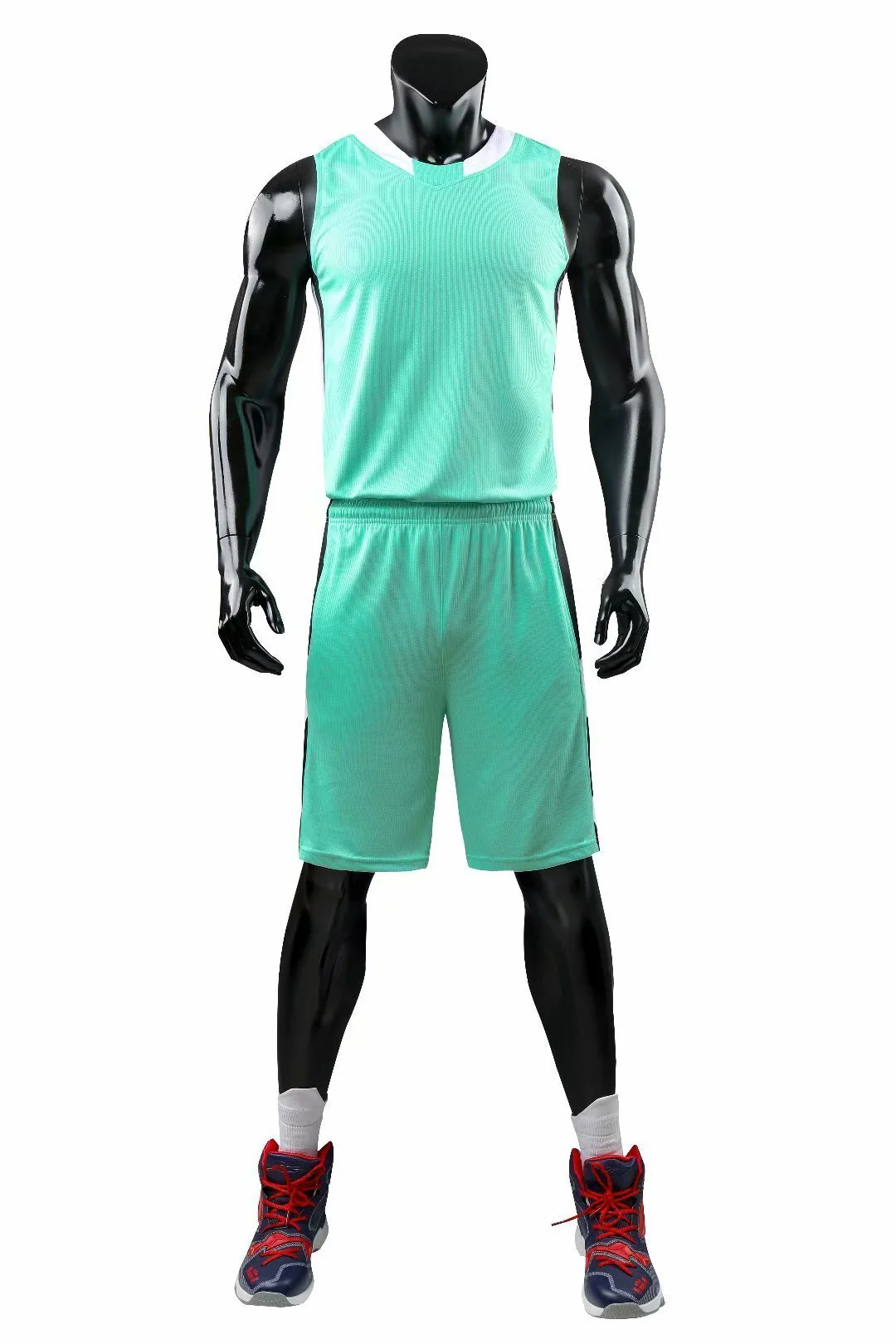Alley Aqua NS Customizable Basketball Jersey With Optional Shorts - Hipona Sports