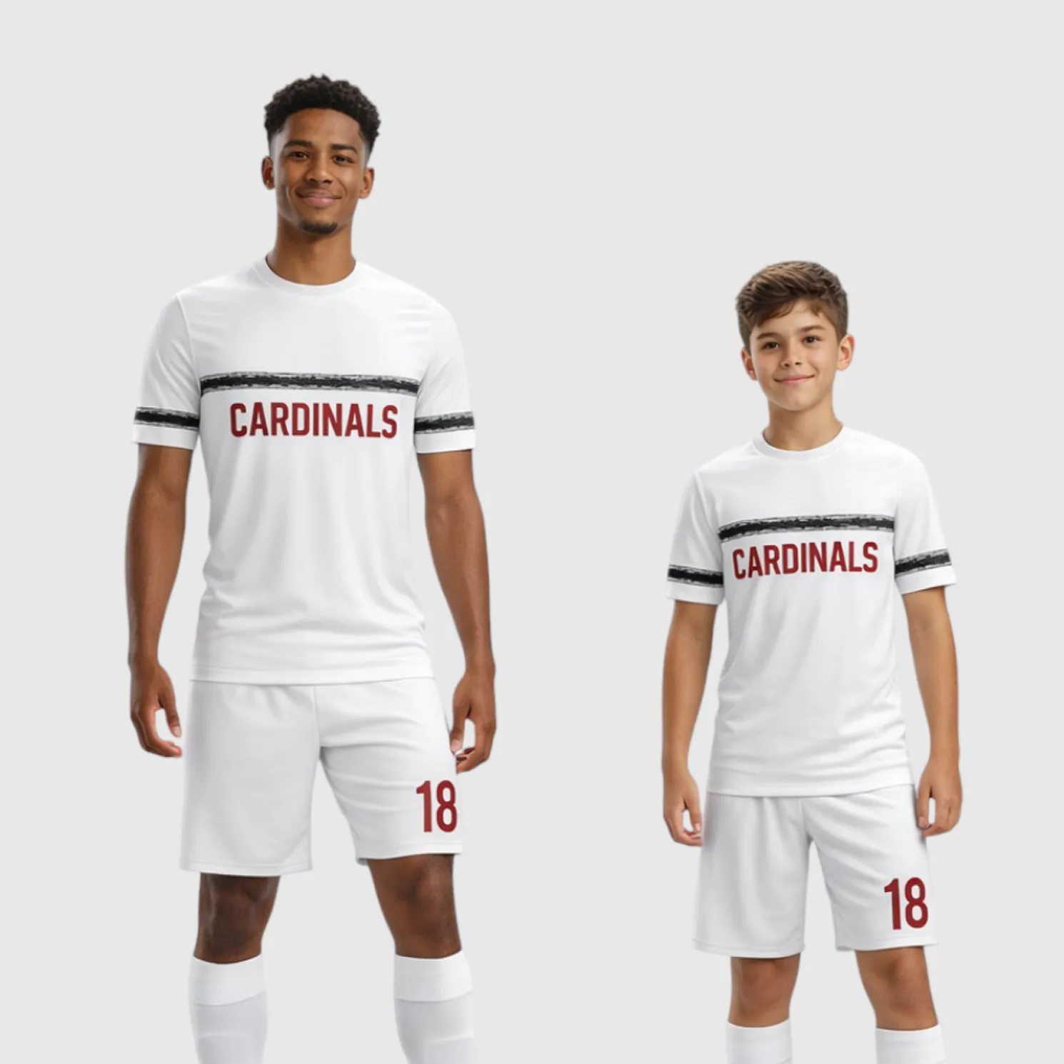 SB 1072 White Sublimation Custom Soccer Jersey Adult & Youth Unisex - Hipona Sports