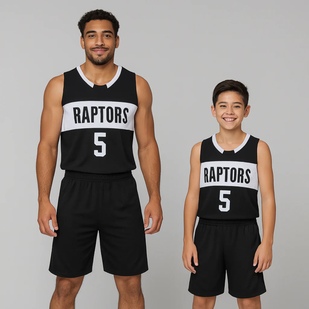 Equalizer Black NS Customizable Basketball Jersey With Optional Shorts - Hipona Sports
