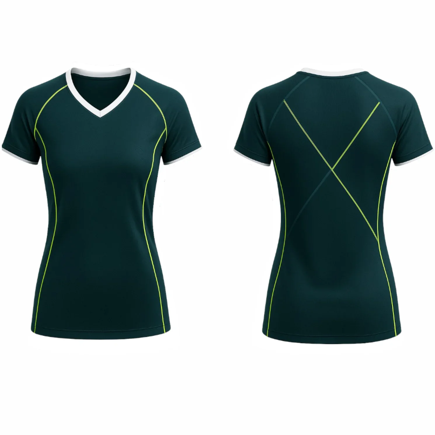 VJ219 Custom Green Volleyball Jersey - Adult & Youth Unisex - Hipona Sports
