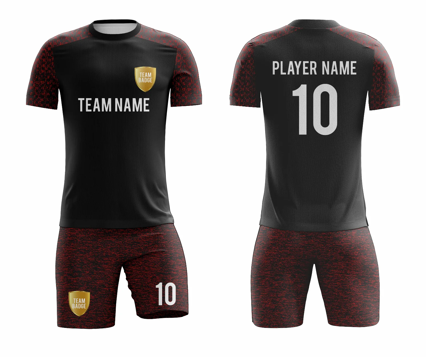 SB 1075 Black Sublimation Custom Soccer Jersey Adult & Youth Unisex - Hipona Sports