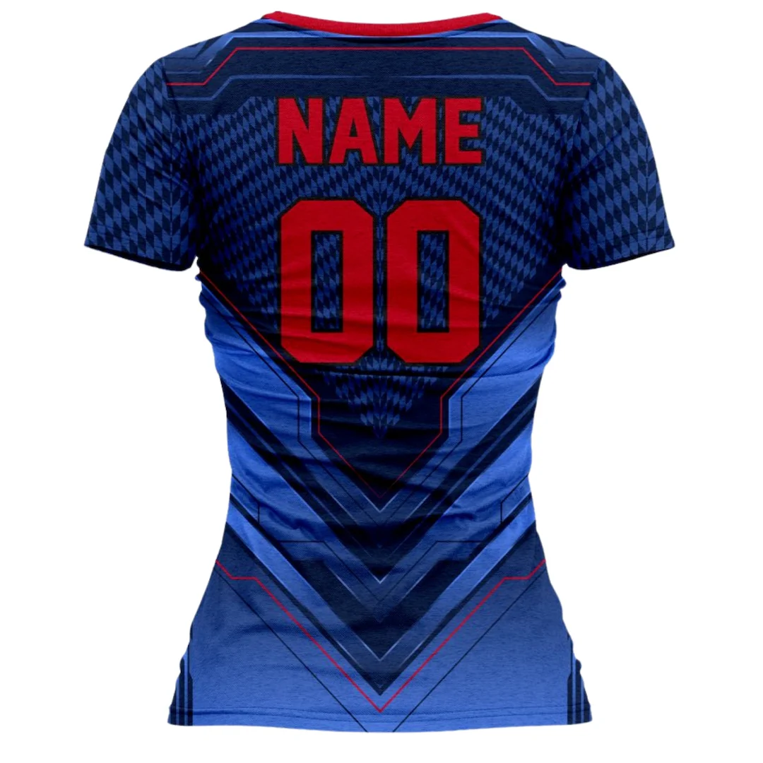 VJ132 Custom Blue Volleyball Jersey - Adult & Youth Unisex - Hipona Sports