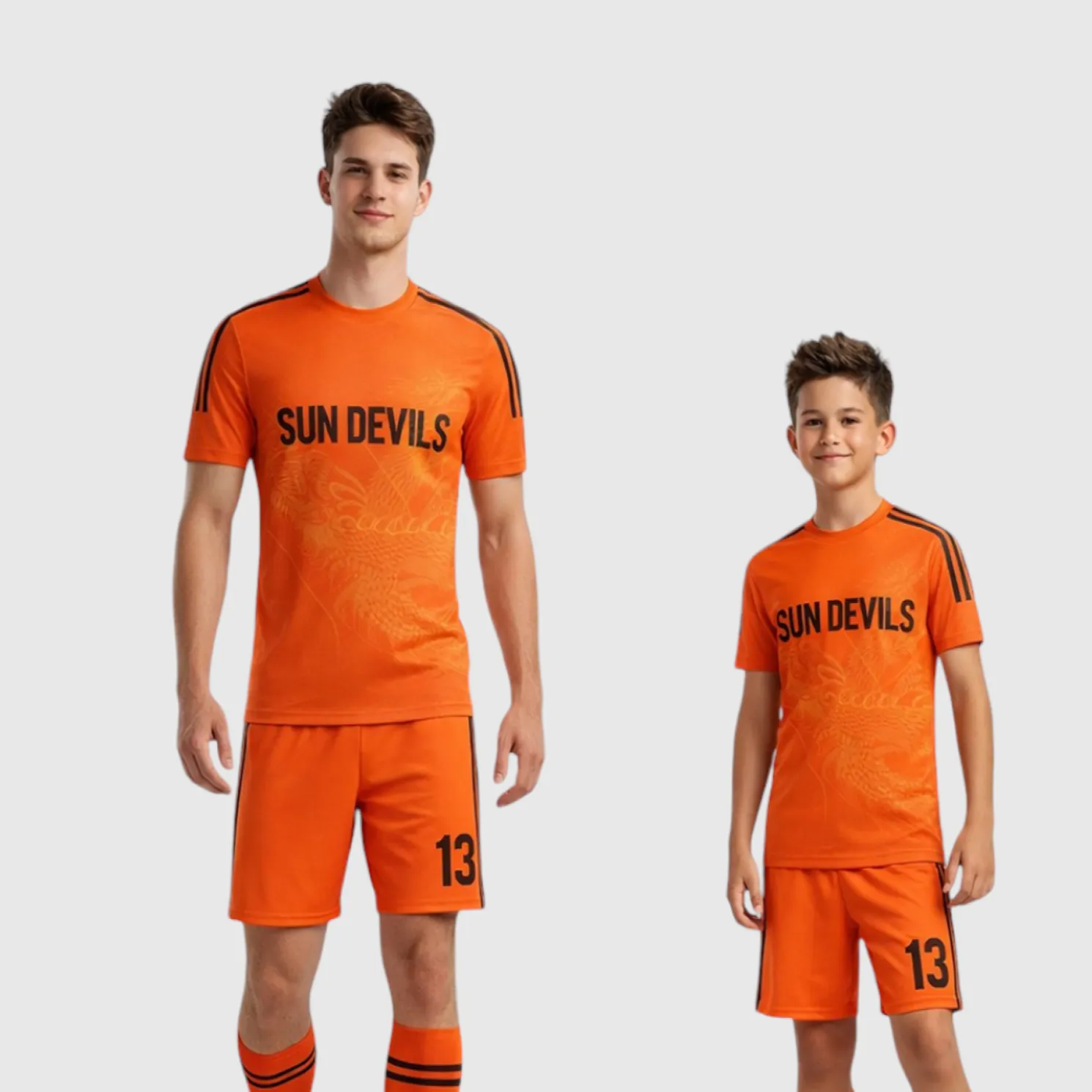 SB 1164 Orange Sublimation Custom Soccer Jersey Adult & Youth Unisex - Hipona Sports