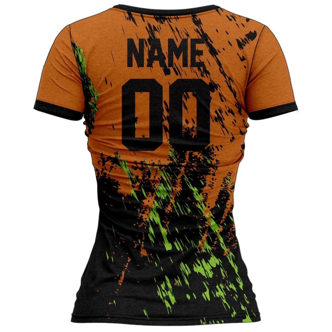 VJ103 Custom Orange Volleyball Jersey - Adult & Youth Unisex - Hipona Sports