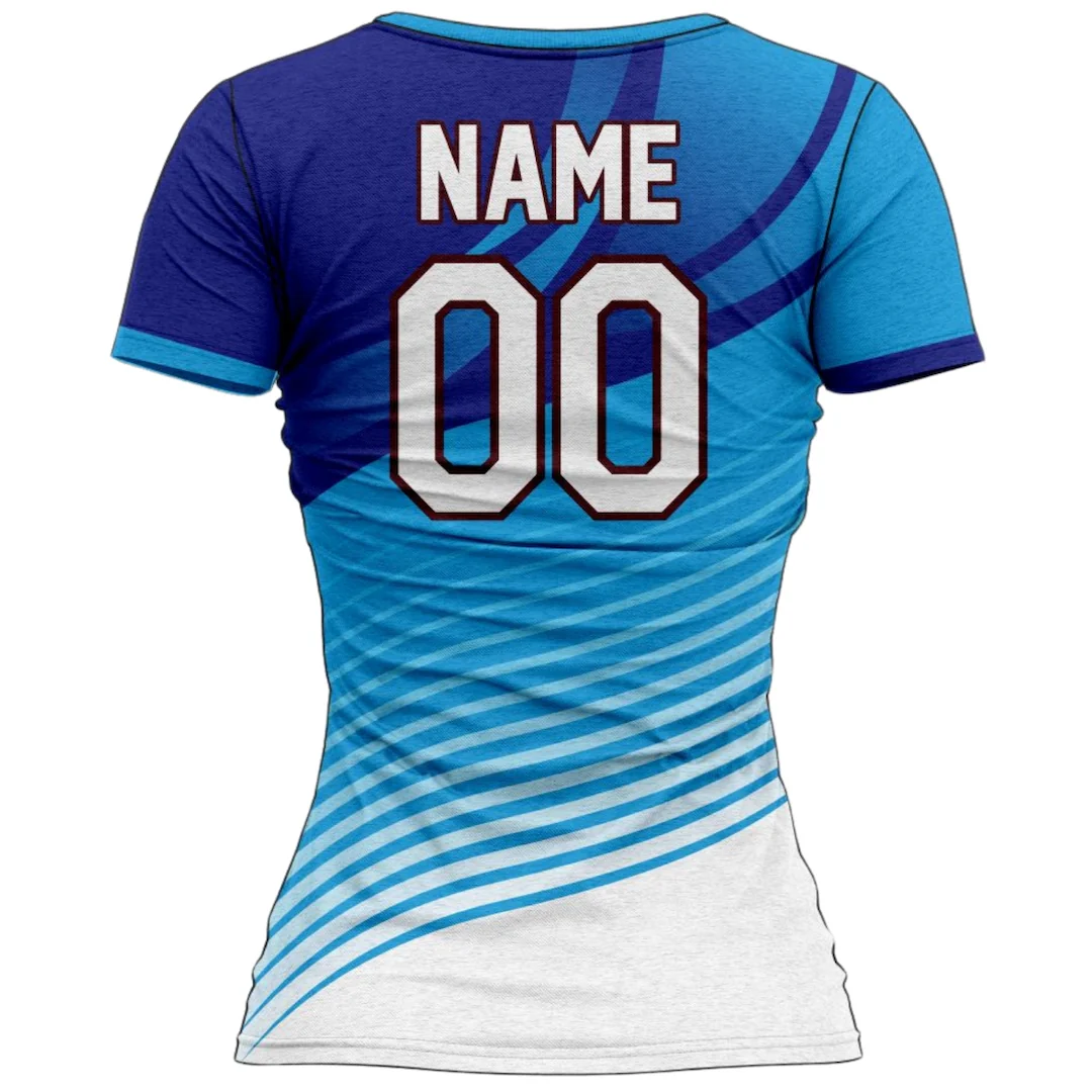 VJ108 Custom Blue Volleyball Jersey - Adult & Youth Unisex - Hipona Sports
