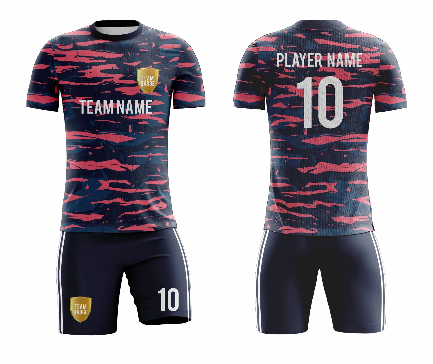 SB 1084 Blue/Pink Sublimation Custom Soccer Jersey Adult & Youth Unisex - Hipona Sports