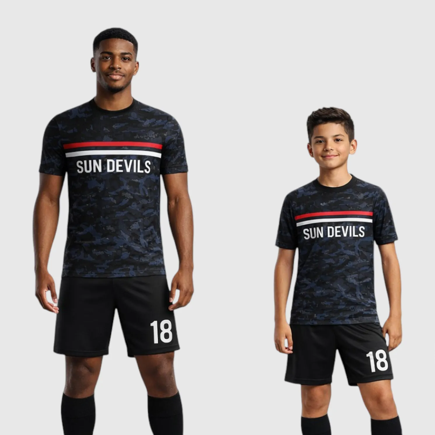 SB 1107 Black Sublimation Custom Soccer Jersey Adult & Youth Unisex - Hipona Sports