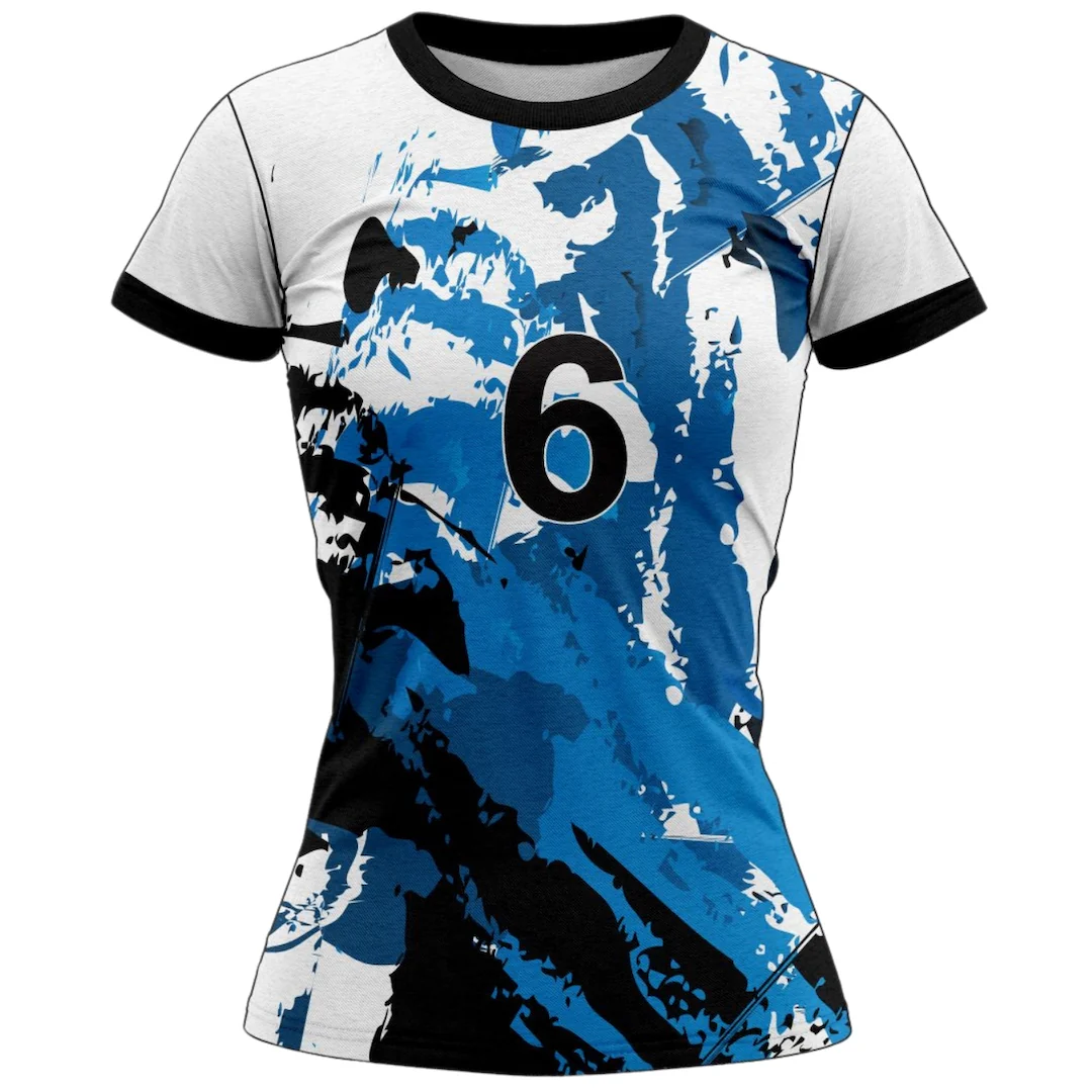 VJ151 Custom White Volleyball Jersey - Adult & Youth Unisex - Hipona Sports