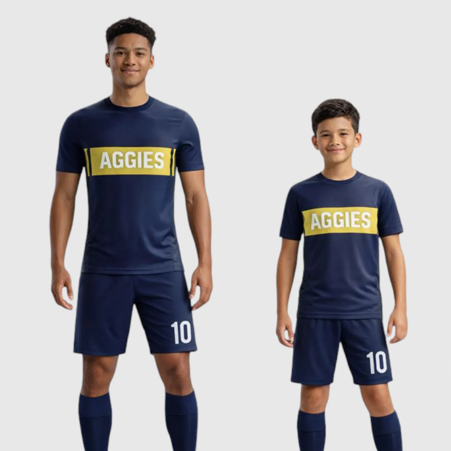 SB 12809 Navy and Black Sublimation Custom Soccer Jersey Adult & Youth Unisex - Hipona Sports
