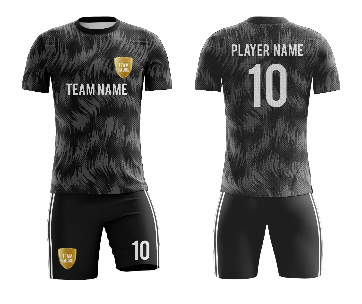 SB 1192 Black Sublimation Custom Soccer Jersey Adult & Youth Unisex - Hipona Sports