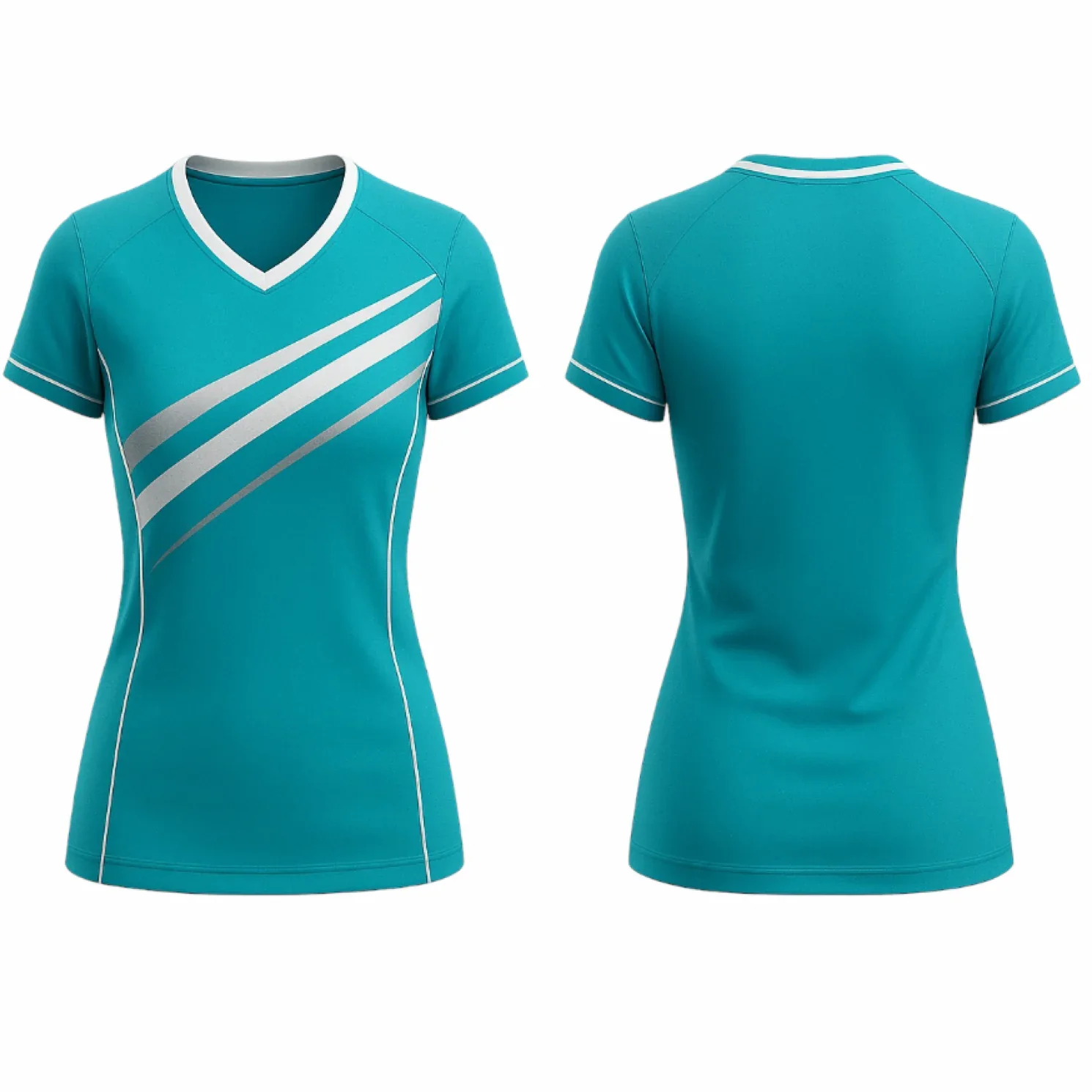 VJ211 Custom Teal Volleyball Jersey - Adult & Youth Unisex - Hipona Sports