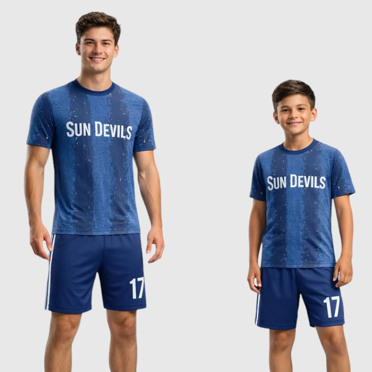 SB 1217 Blue Sublimation Custom Soccer Jersey Adult & Youth Unisex - Hipona Sports