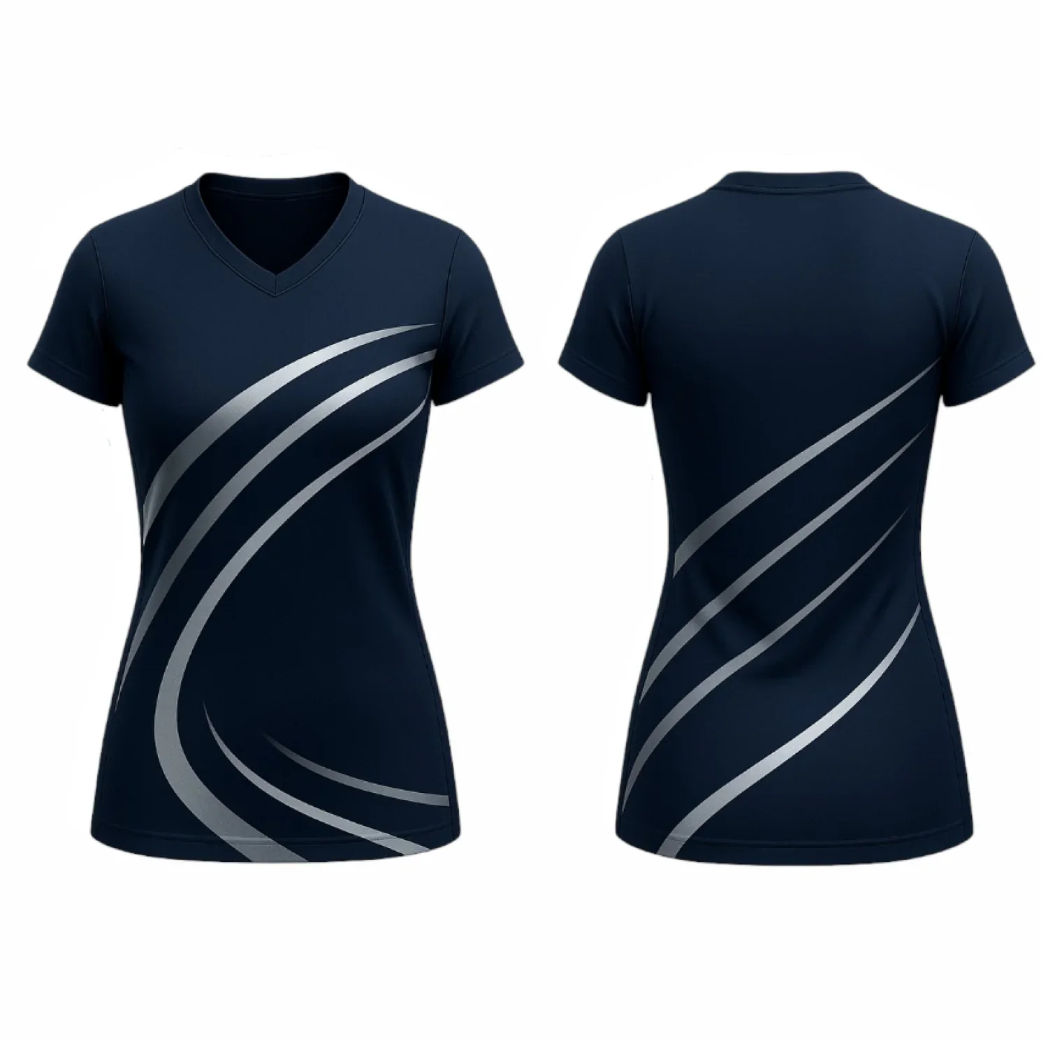 VJ196 Custom Navy Volleyball Jersey - Adult & Youth Unisex - Hipona Sports