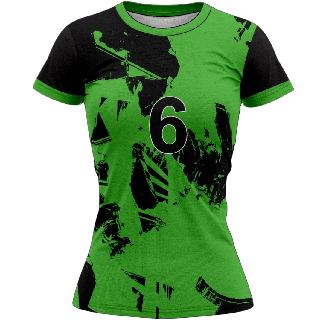 VJ115 Custom Green Volleyball Jersey - Adult & Youth Unisex - Hipona Sports