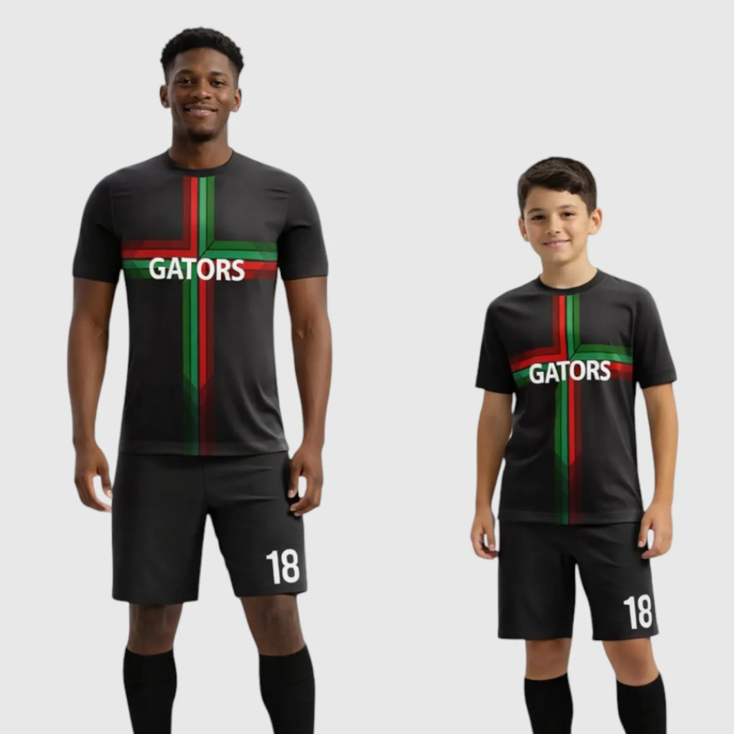 SB 12863 Black Sublimation Custom Soccer Jersey Adult & Youth Unisex - Hipona Sports