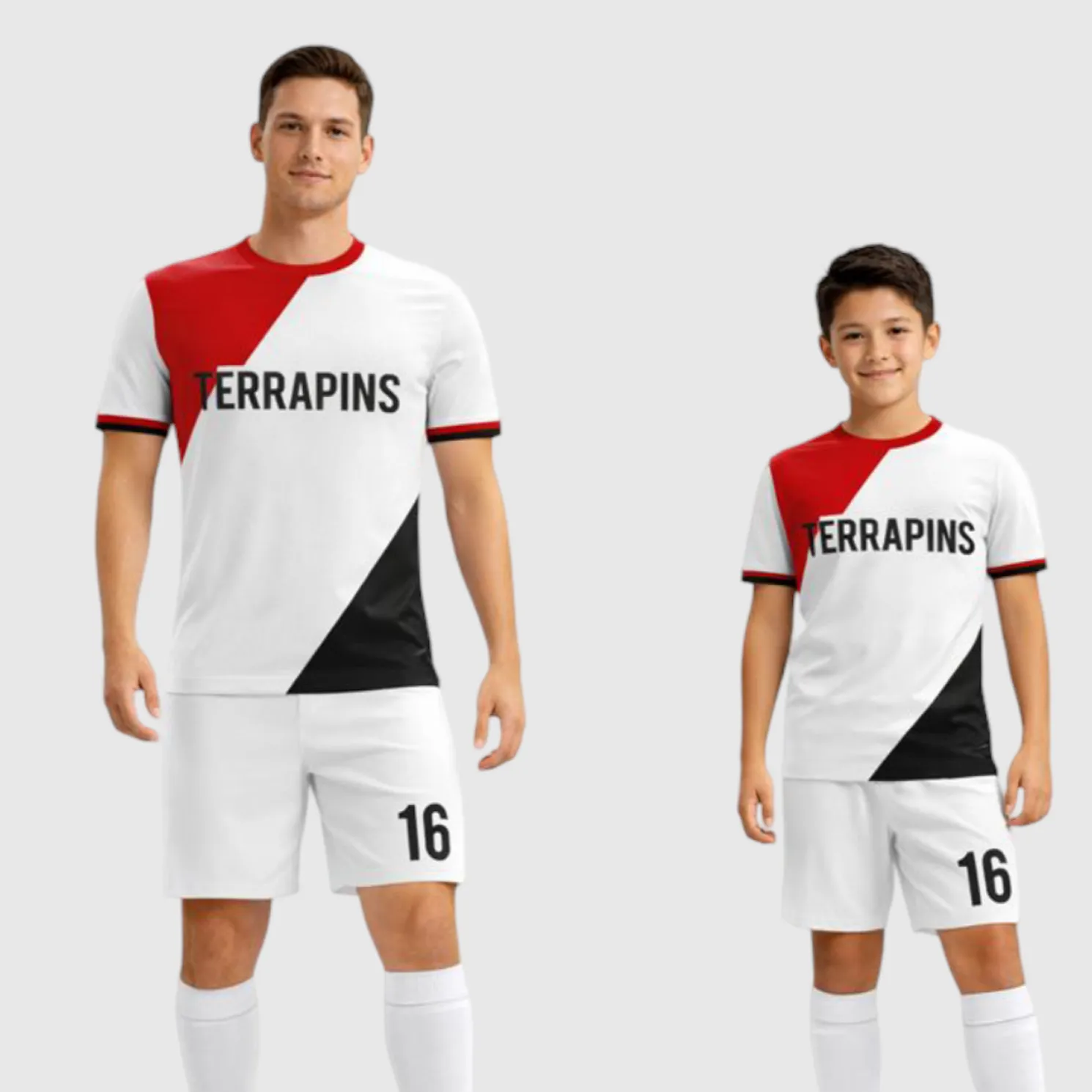 SB 1193 White Sublimation Custom Soccer Jersey Adult & Youth Unisex - Hipona Sports