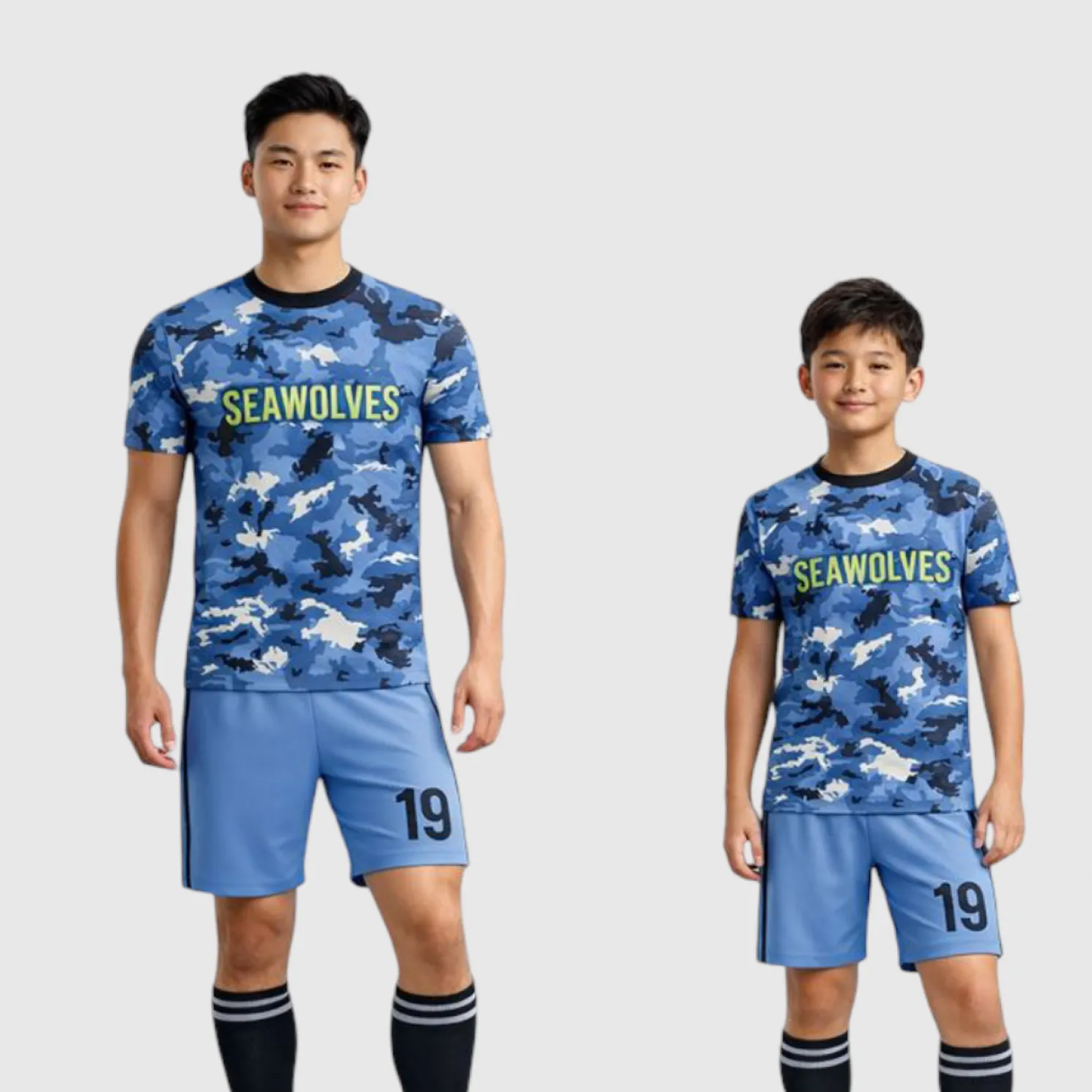 SB 1099 Blue Sublimation Custom Soccer Jersey Adult & Youth Unisex - Hipona Sports