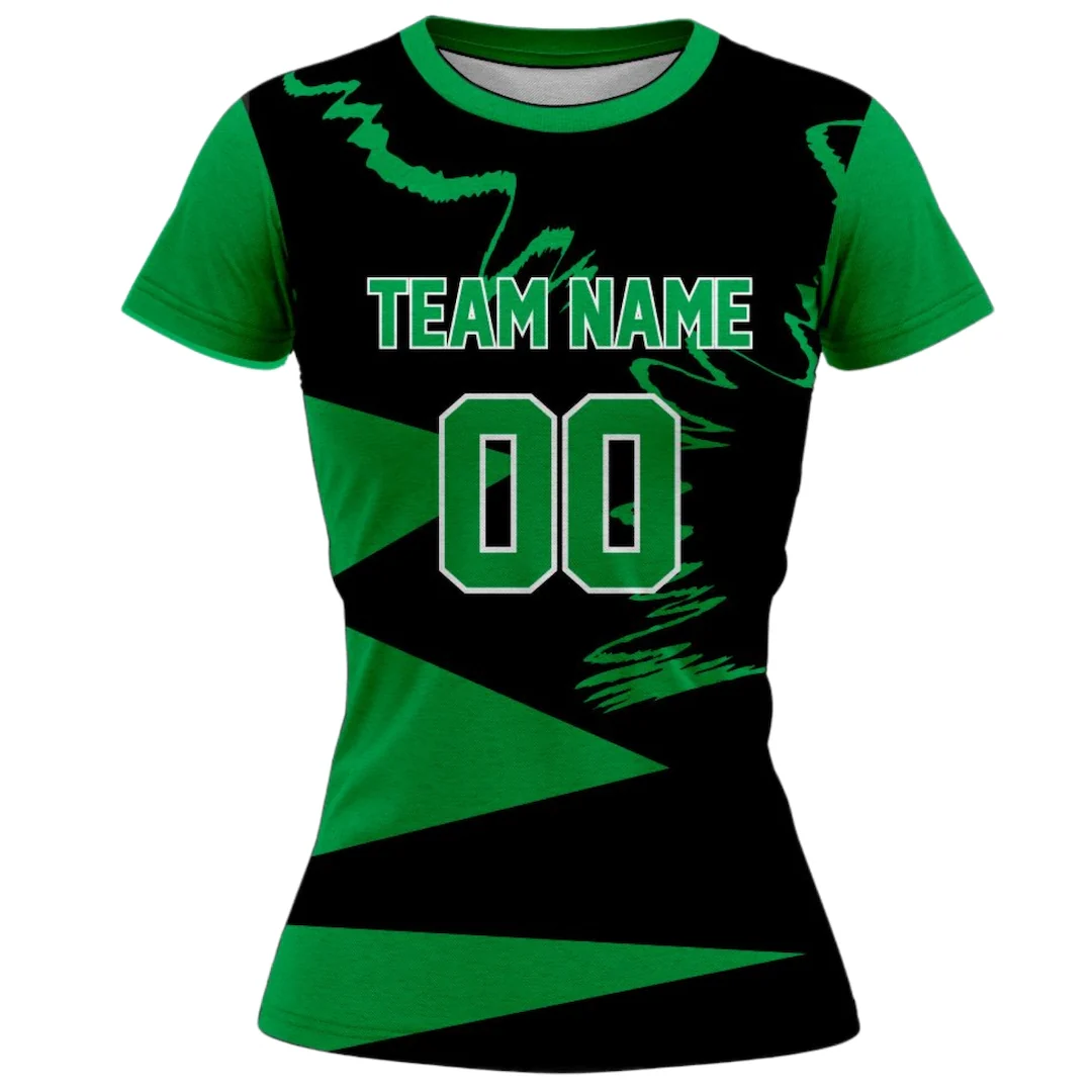 VJ133 Custom Green Volleyball Jersey - Adult & Youth Unisex - Hipona Sports