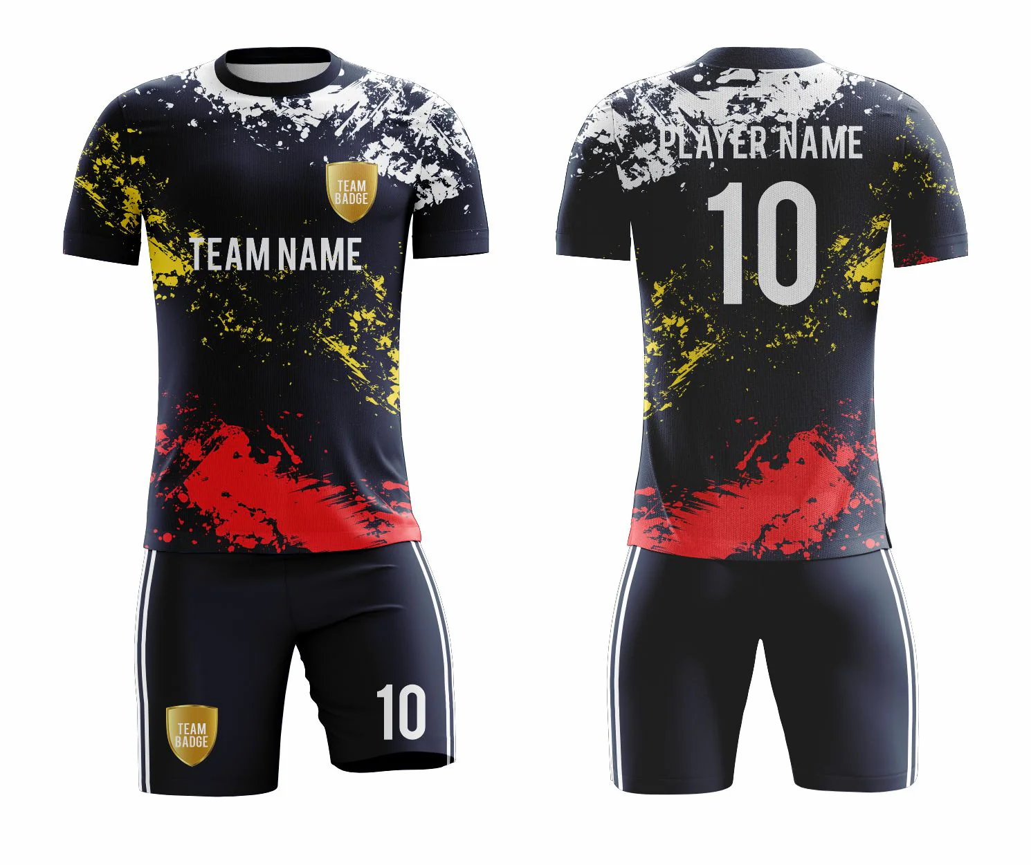 SB 1214 Black Sublimation Custom Soccer Jersey Adult & Youth Unisex - Hipona Sports