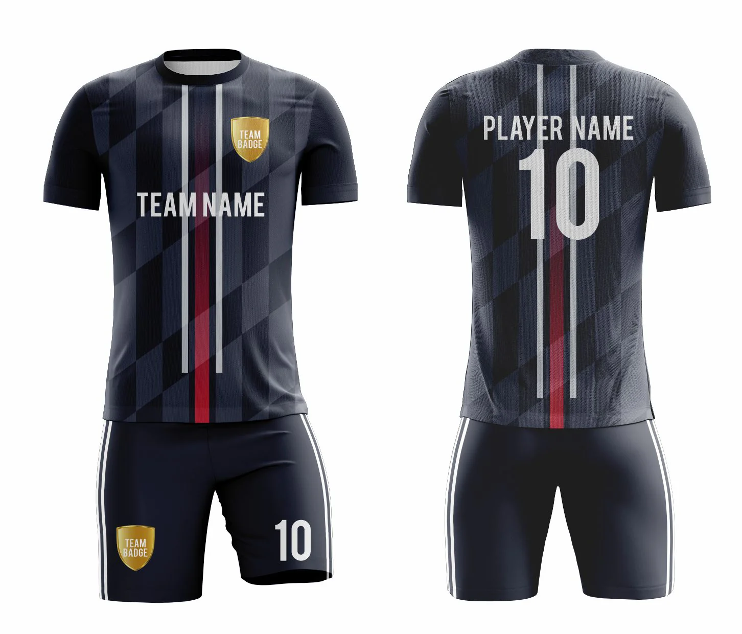 SB 1108 Black Sublimation Custom Soccer Jersey Adult & Youth Unisex - Hipona Sports