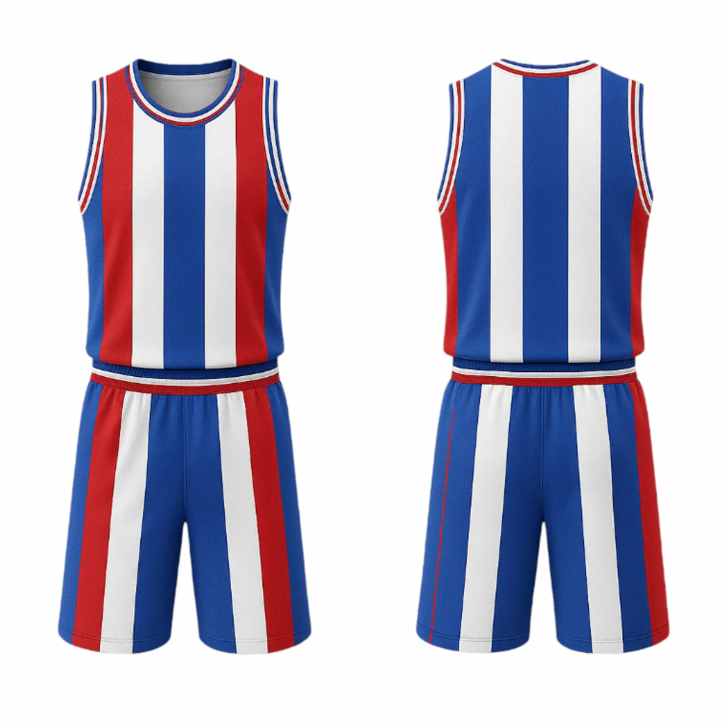 BBU-125 Blue Customizable Basketball Jersey With Optional Shorts - Hipona Sports