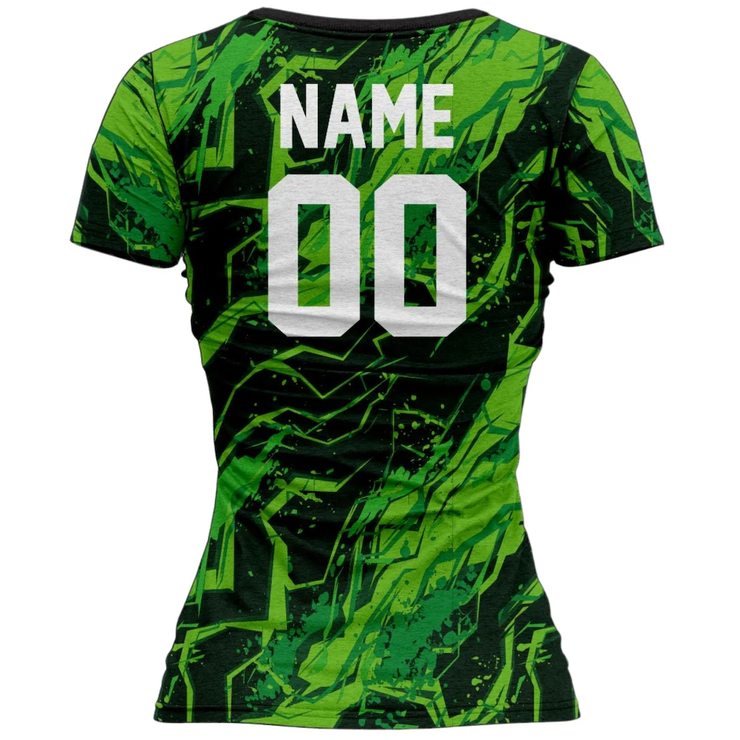 VJ122 Custom Green Volleyball Jersey - Adult & Youth Unisex - Hipona Sports