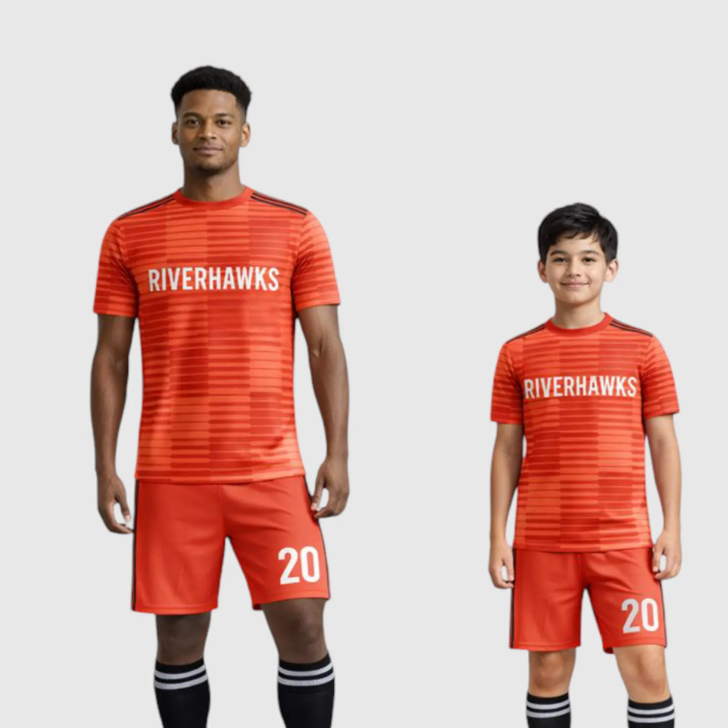 SB 1106 Red Sublimation Custom Soccer Jersey Adult & Youth Unisex - Hipona Sports