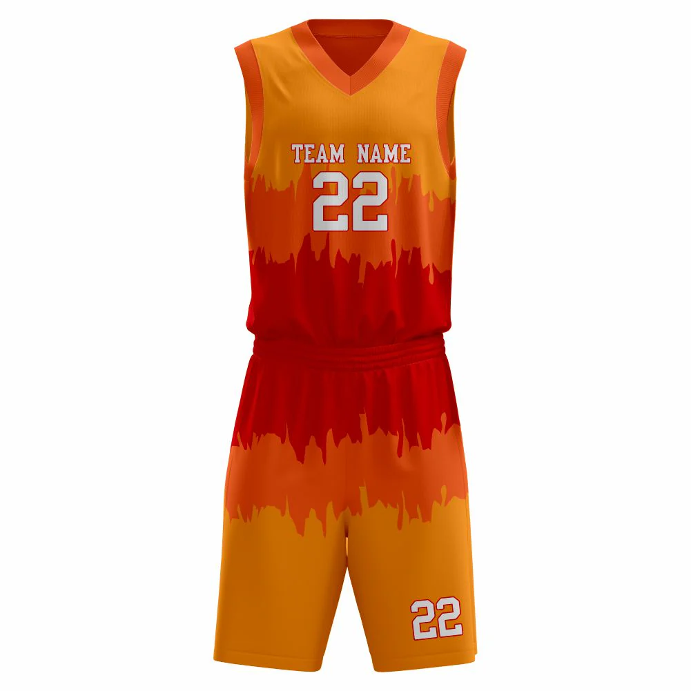 Sunset NS Customizable Basketball Jersey With Optional Shorts - Hipona Sports