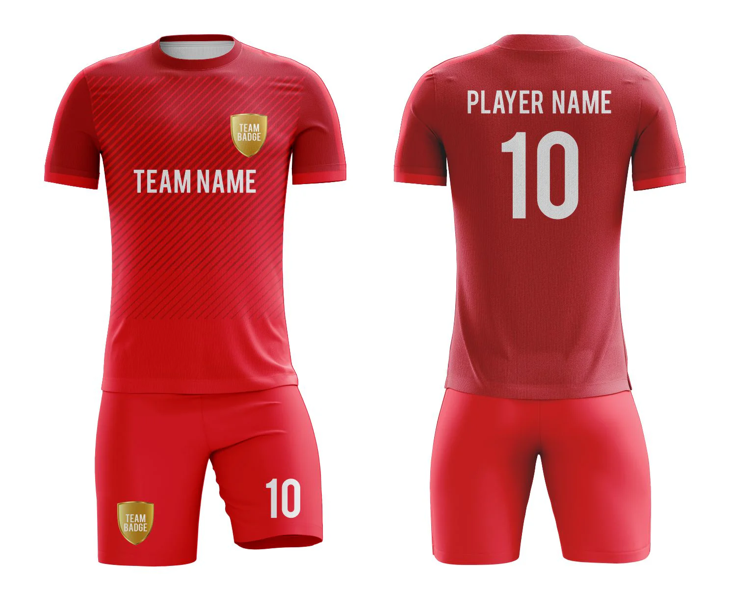 SB 1074 Red Sublimation Custom Soccer Jersey Adult & Youth Unisex - Hipona Sports